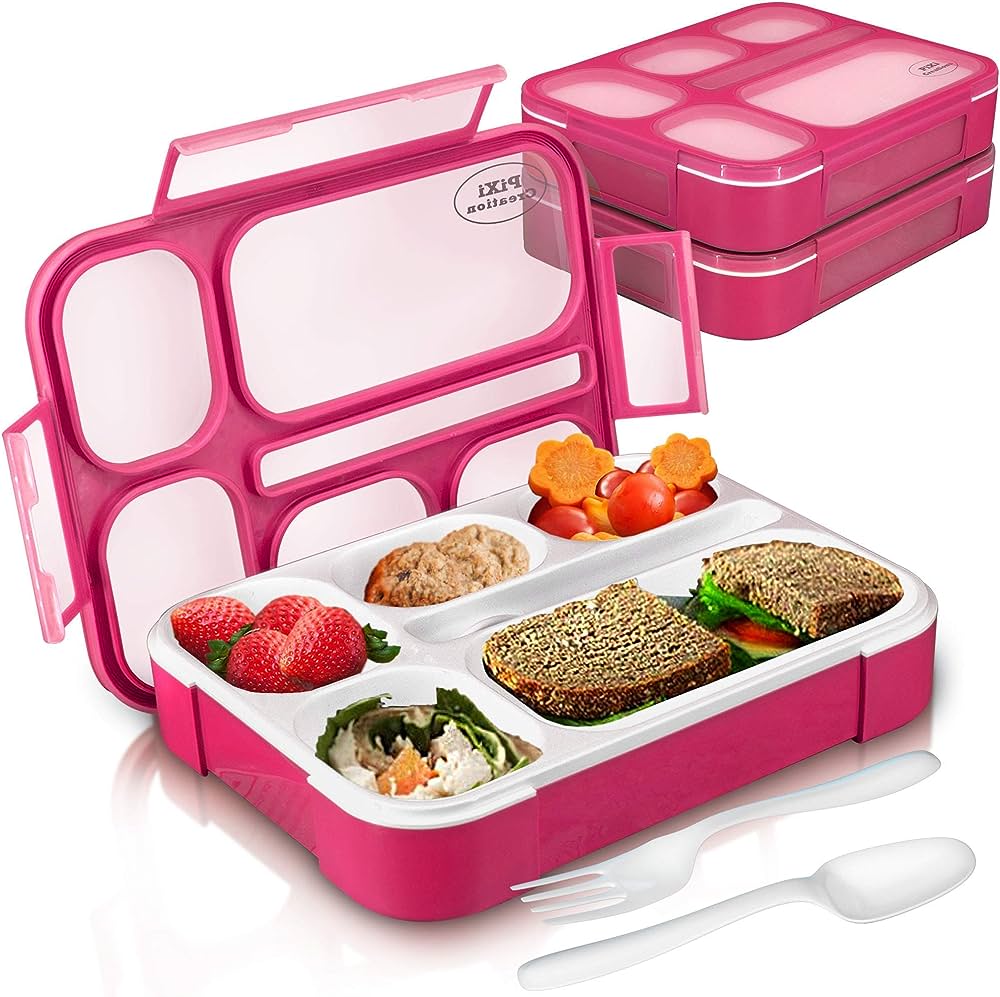 Get Organized with Pixi Creations 5-Compartment Bento Lunch Box!