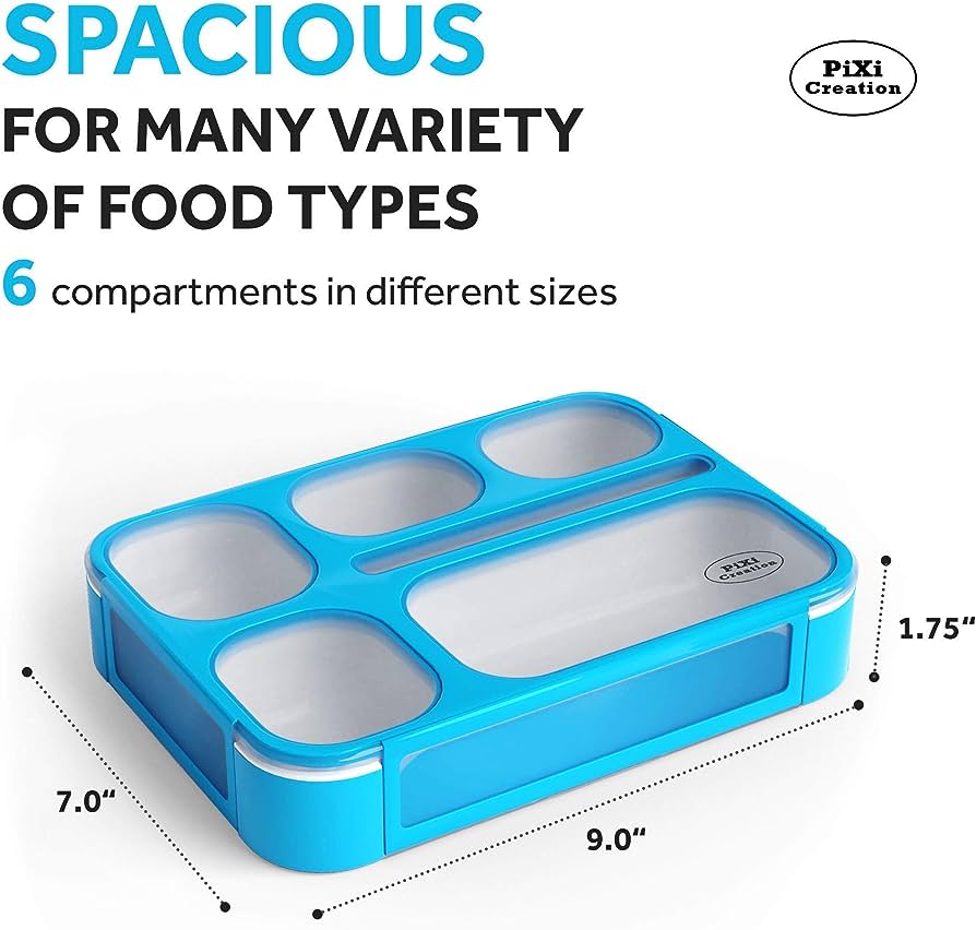 Get Organized with Pixi Creations 5-Compartment Bento Lunch Box!