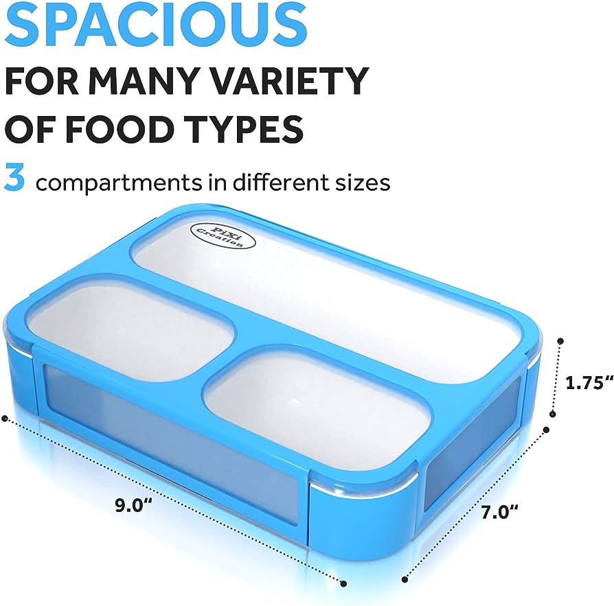 Pixi Creations Lunch Box 3 part compartment