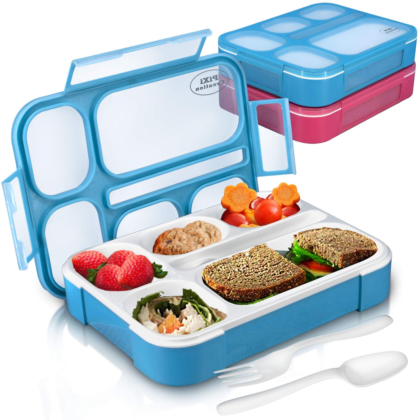 Get Organized with Pixi Creations 5-Compartment Bento Lunch Box!