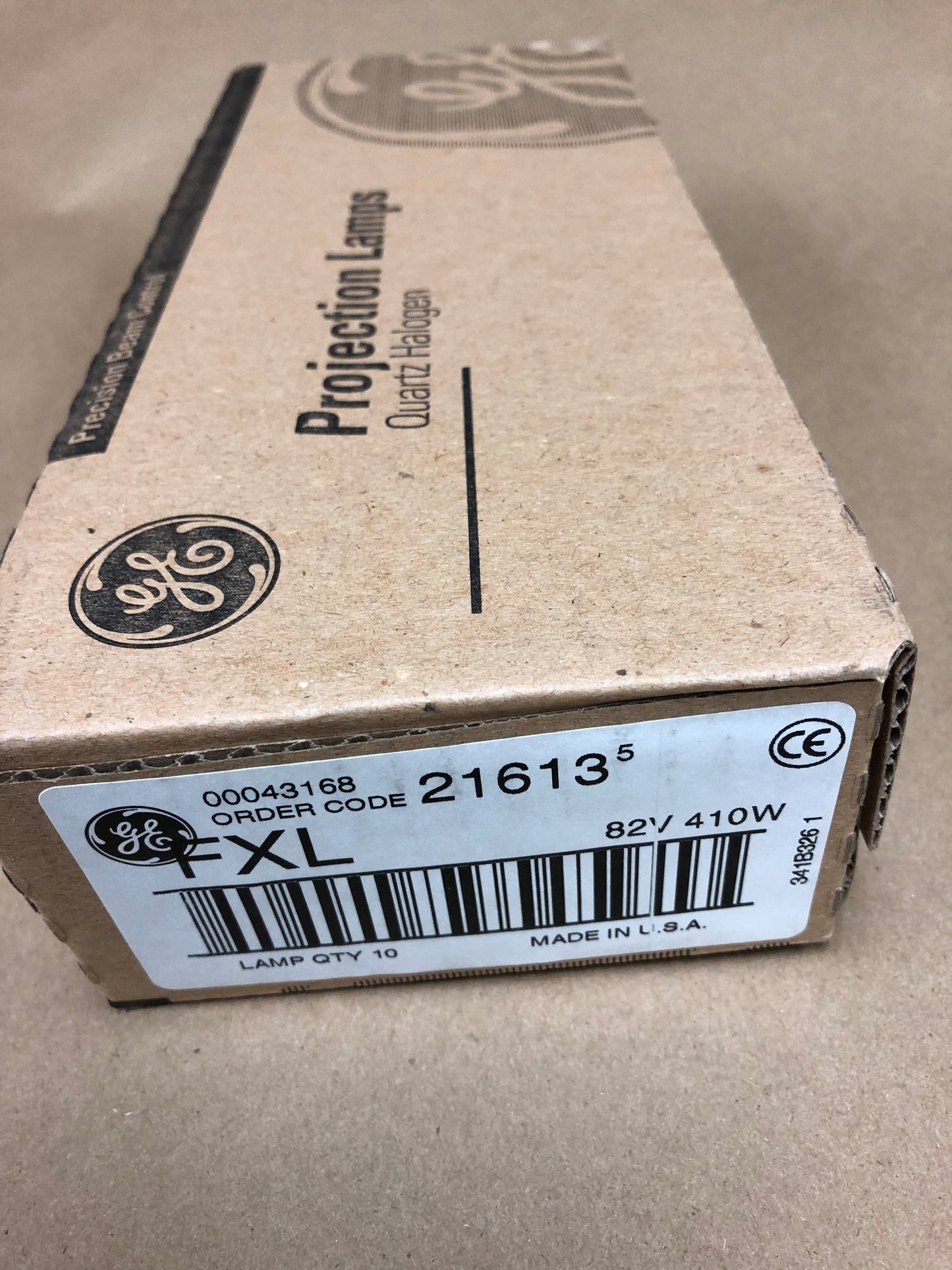 BUNDLE OF 10 General Electric FXL Projector Lamps, 410W, 82V