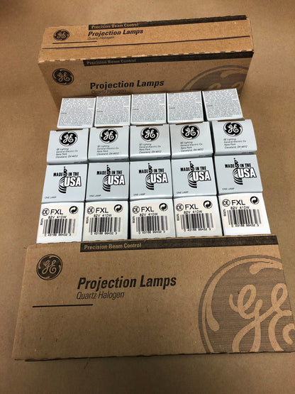 BUNDLE OF 20 General Electric FXL Projector Lamps, 410W, 82V